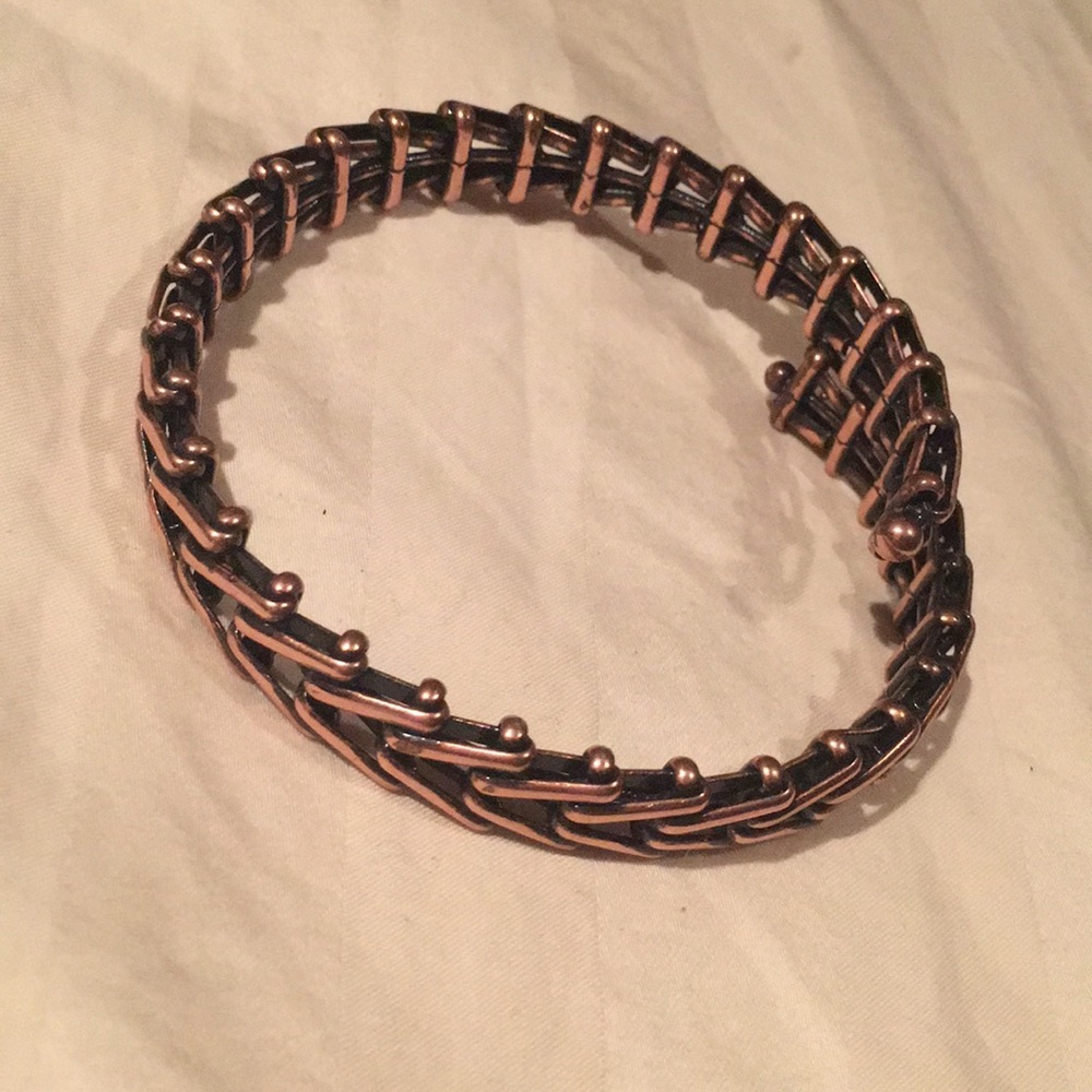 Railroad track bracelet